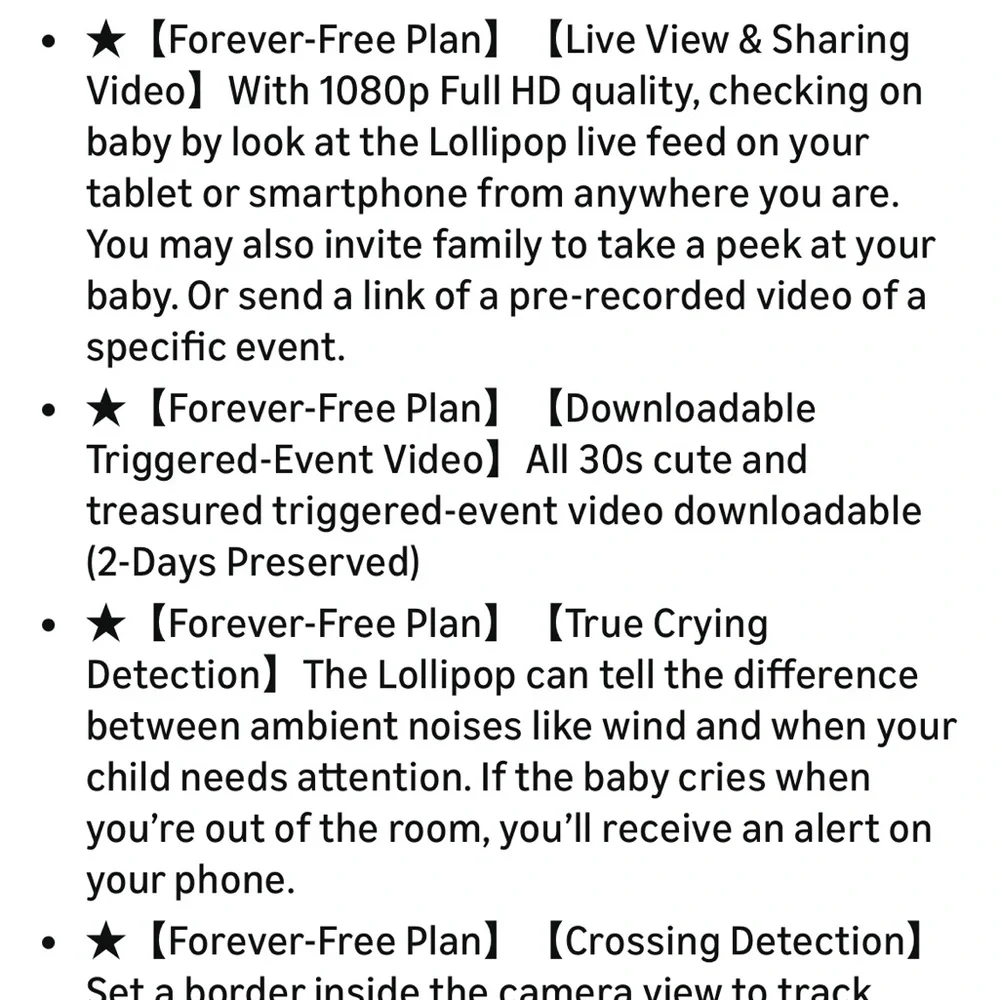 Lollipop smart Baby Monitor with true crying detection